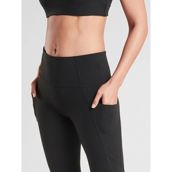 Athleta Stash Pocket Salutation Tight Leggings Black Size XS - Picture 3 of 11
